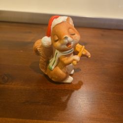 Vintage Christmas Squirrel Figurine 🎄 1981 Holiday Decor – 3”