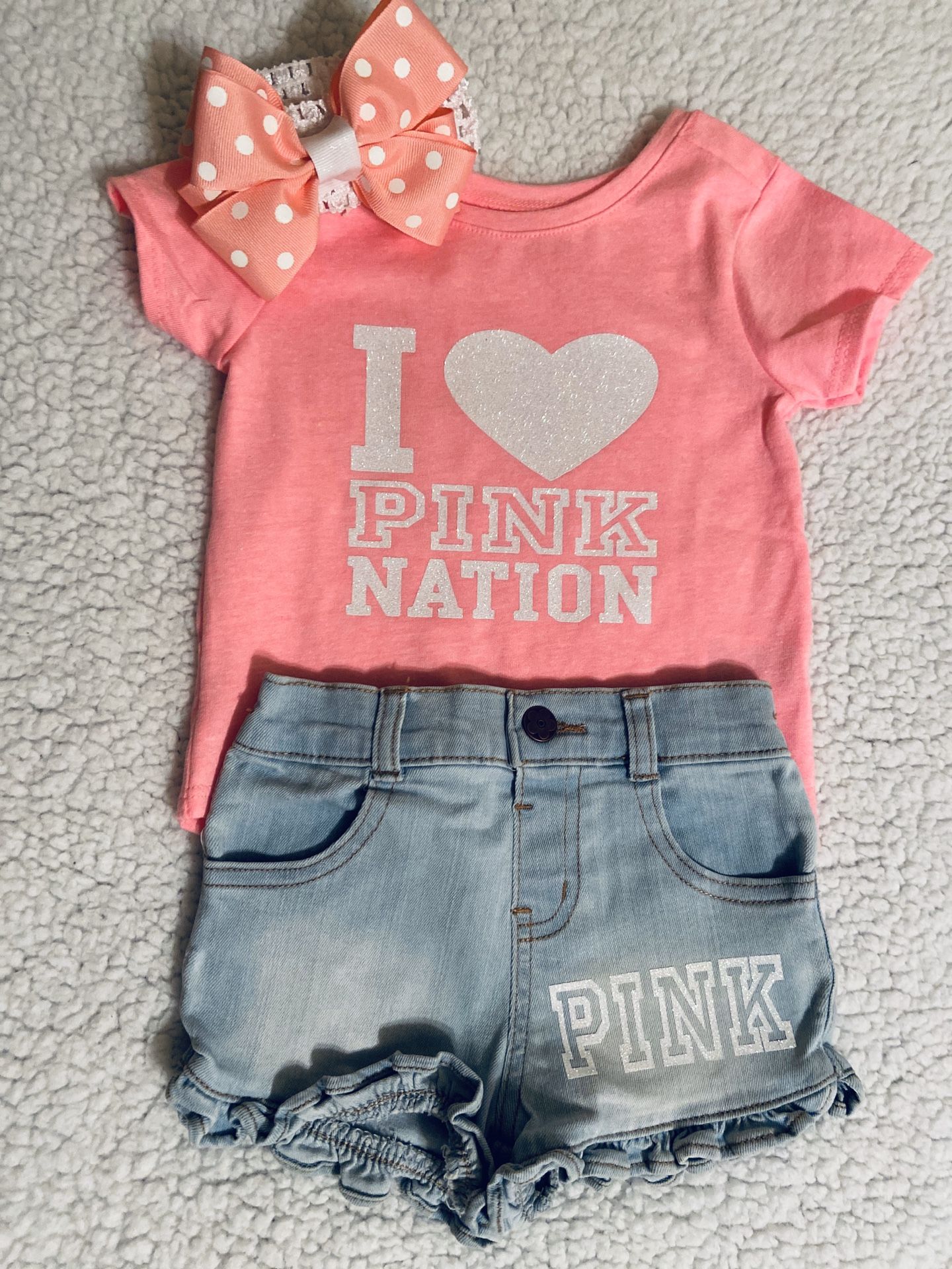 Baby girl short set