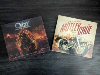 !NEW NEVER PLAYED! MANY FACES OF METAL CDS - BLACK SABBATH/OZZY OSBOURNE & MOTLEY CRUE