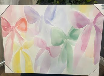 Bows Canvas Wall Decor