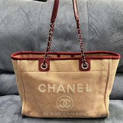 Chanel Deauville Series 12 Medium Pink Small/Medium Shopping Tote