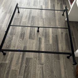Queen bed frame metal platform 