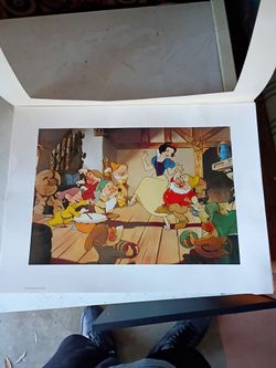 1994 Disney Commemorative Lithograph of Snow White