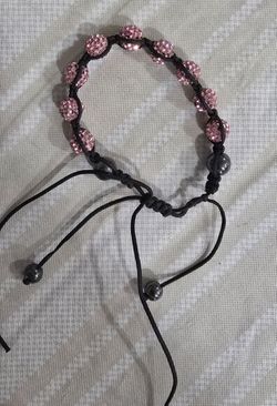 Pink Jewel Adjustable Bracelet