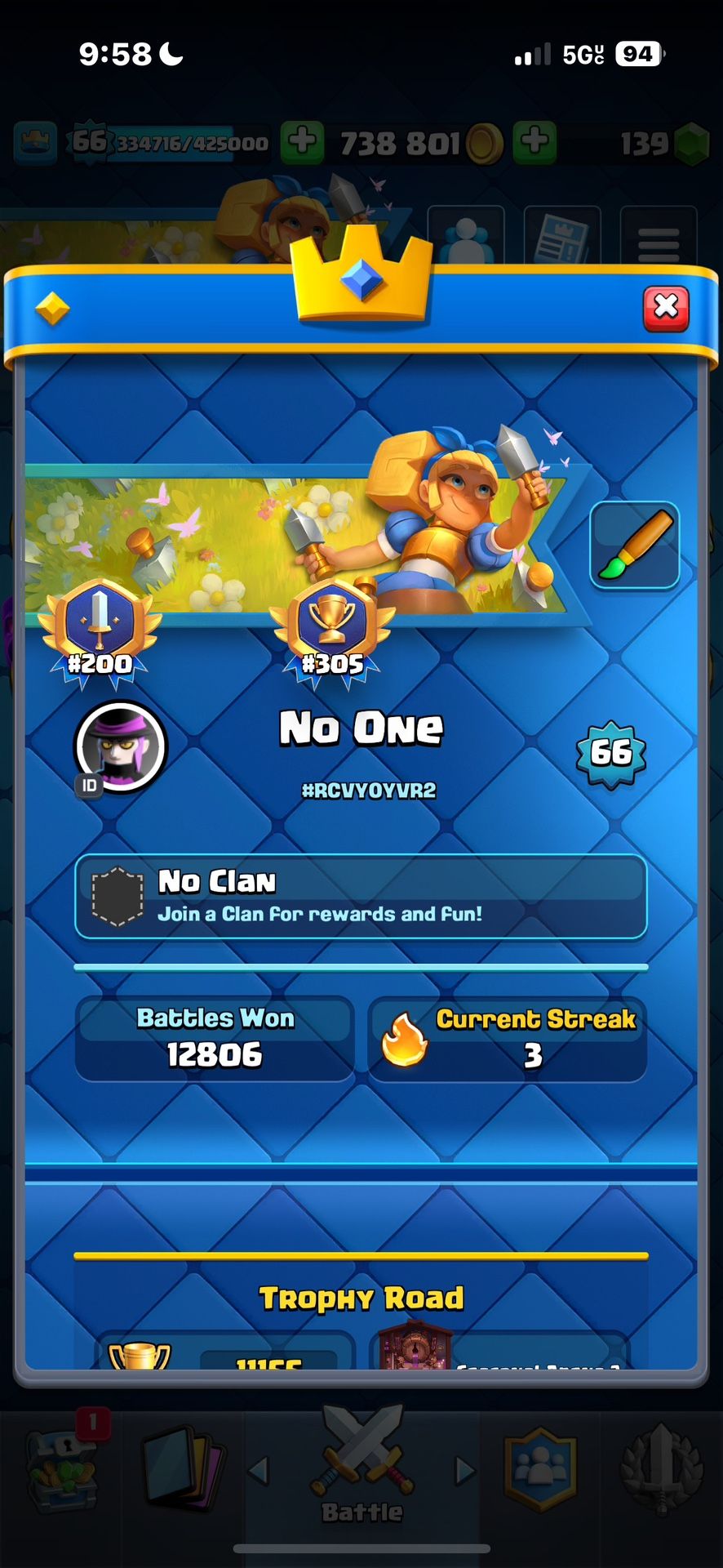 Clash Royale Account