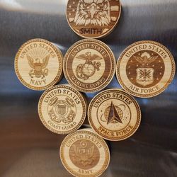 Custom Laser-Engraved Military Bottle Openers