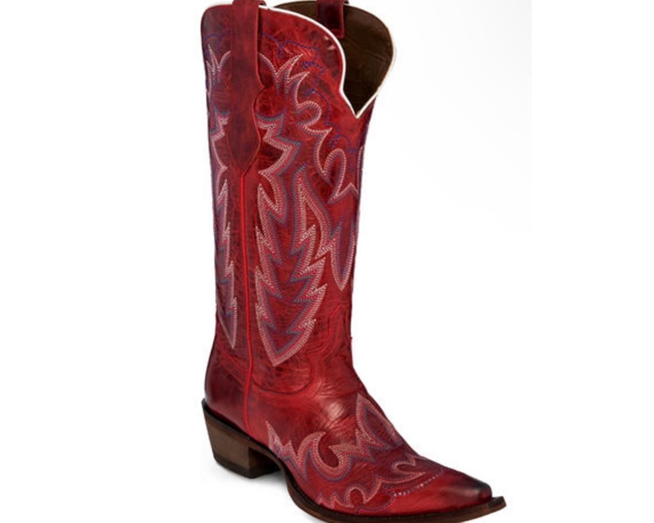 Justin Women’s Western Boots 13” In Redstone - Size 9. 🐴🤠💖