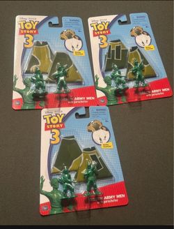 Disney Pixar Toy Story 3 army men parachute packs all 3 included