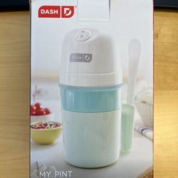 DASH My Pint Electric Ice Cream Maker Machine for Gelato, Sorbet + Frozen Yogurt with Mixing Spoon