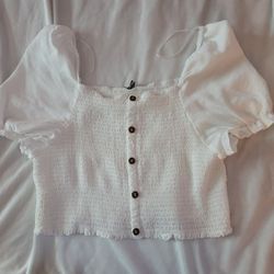 White Crop Top