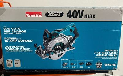 Makita 40V Max XGT Brushless Cordless Rear Handle 7-1/4 in. Circular Saw Kit (4.0 Ah) $469+ tax at Home Depot
