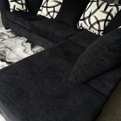 Nice Black Sectional Sofa 