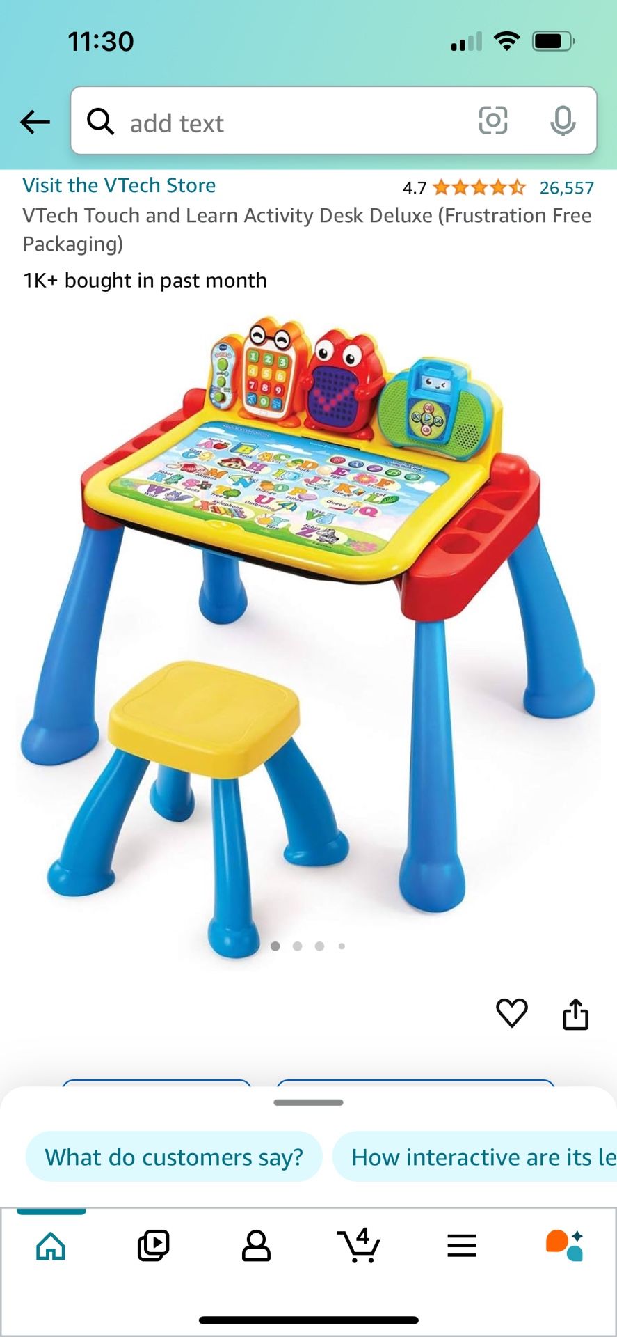 Leap Frog Activity Desk