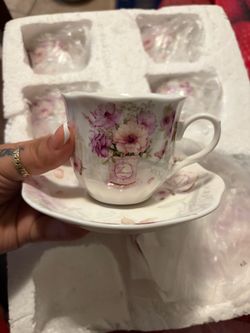 Porcelain Tea Cup and Saucer Set