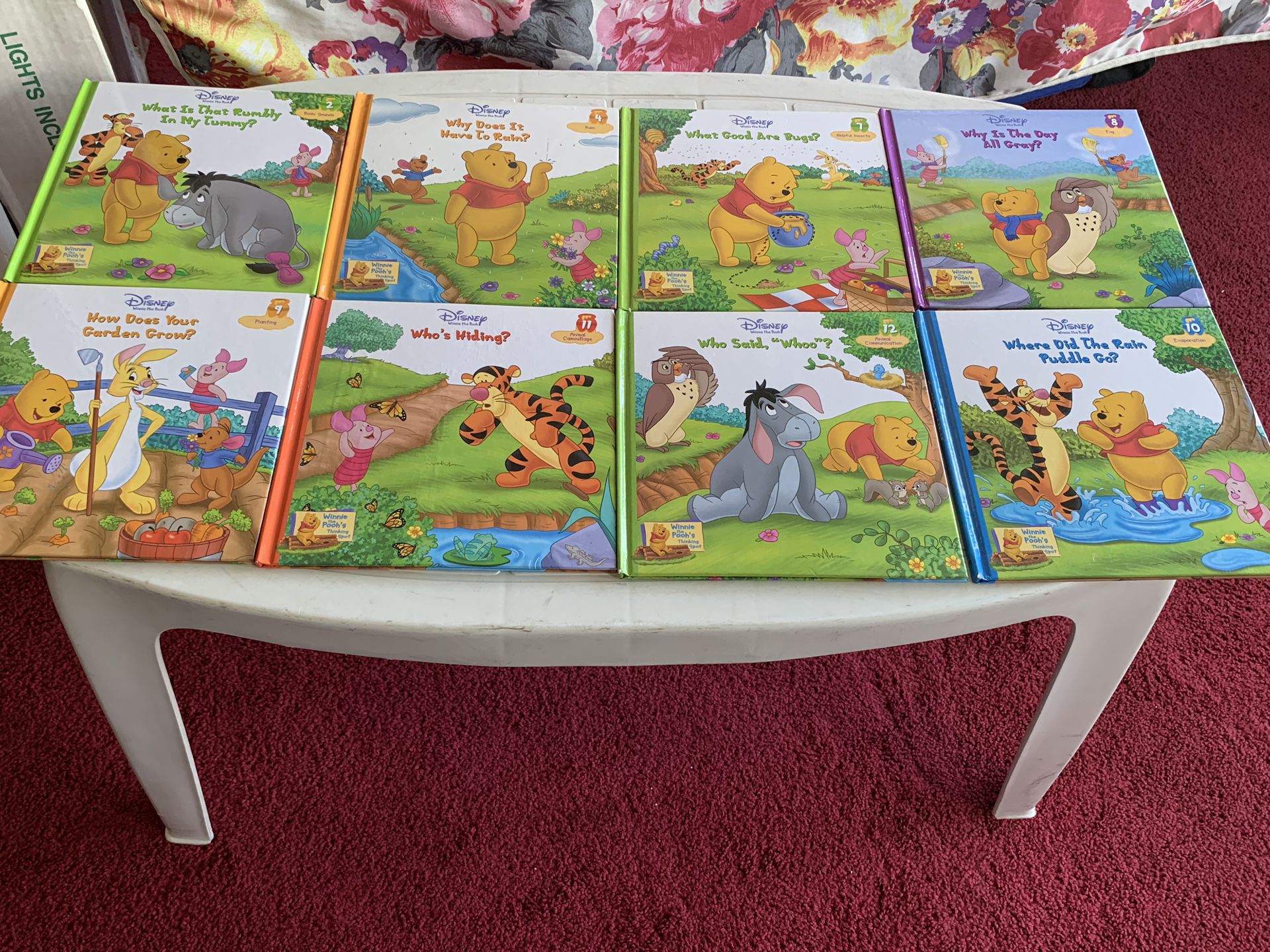 Winnie the Pooh Books of Learning All 8 for $10