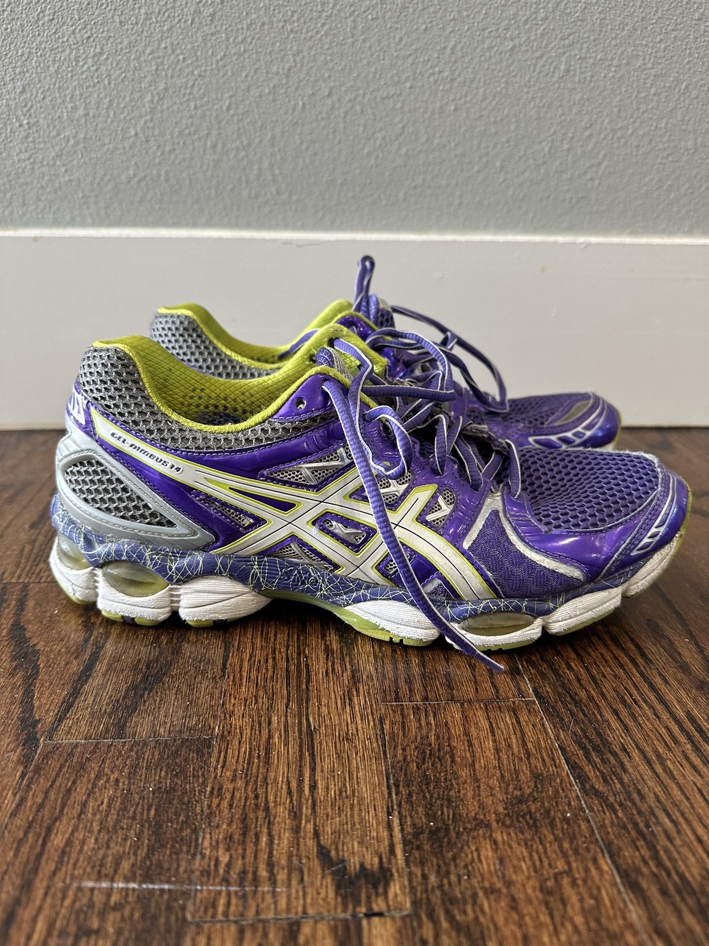 Asics Women’s Gel Nimbus 14 Limited Edition Purple Running Shoes, Size 10