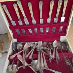 Vintage Silverware Set 