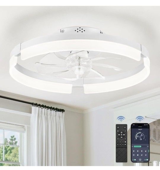 LEDIARY CEILING FAN WITB LIGHTS AND REMOTE