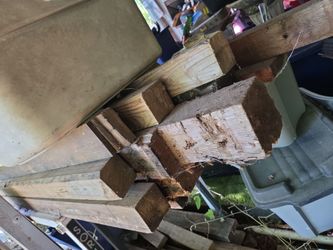 Cedar wood post