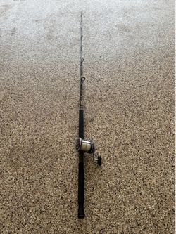 Brand new Angler Center Rod with old penn Senator Reel