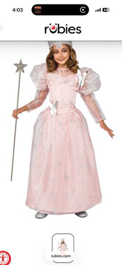 Rubies Glinda the Good Witch Costume Youth Medium