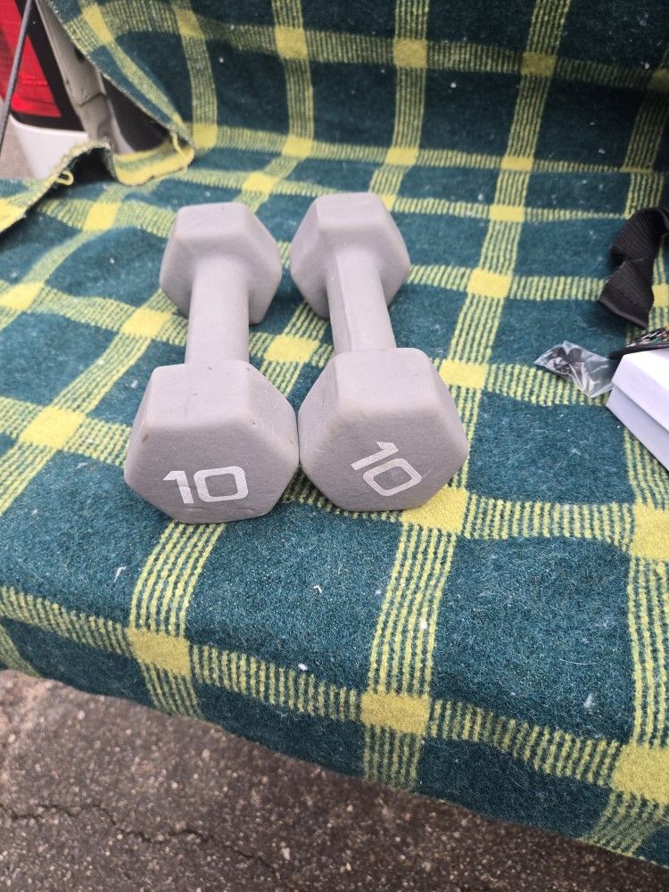 10lb Dumbbells Neoprene 1pr