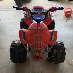 Spider-Man 6V Battery Powered Kids Quad ATV Ride On