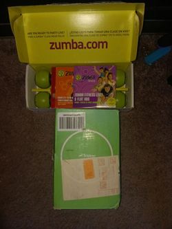 Zumba workout.  And a  trideer exercise ball.