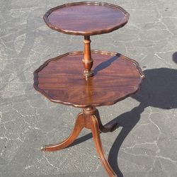 Antique  2 tier side table