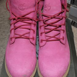 Pink Timberlands