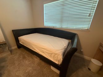 Leather Twin Sized Daybed - Frame Only