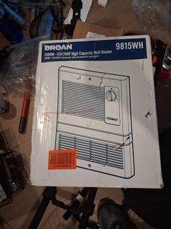 Broan 9815WH 1500W High Capacity Wall Heater