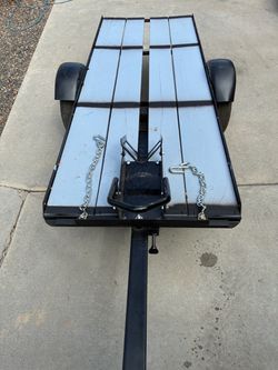 Trailer that tilts, 11 foot motorcycle ,kart ,small atv trailer