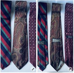 lot of 3 100% silk ties
