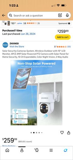 New Solar outdoor and wireless security cameras