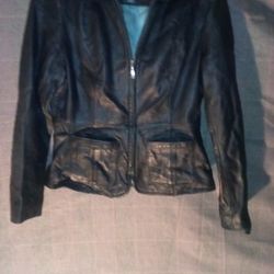 apt Lambskin Leather Woman Jacket Medium Size.