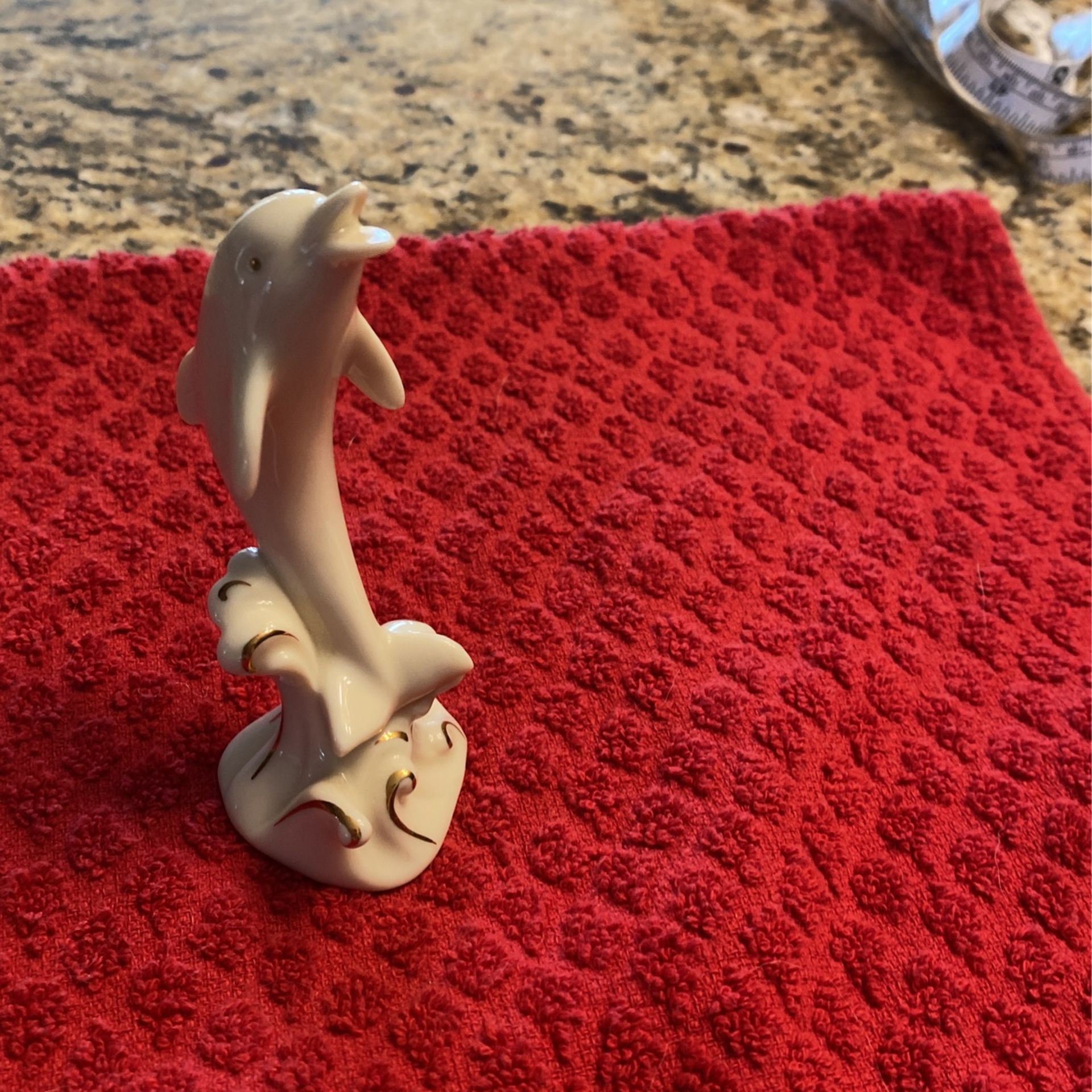 Lenox Dolphin White With Gold Trim