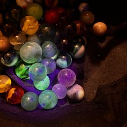 Vintage uv marbles