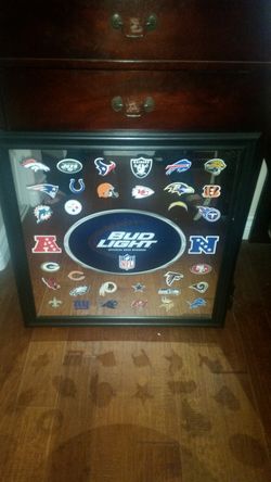 Bud light NFL mirror 30x30