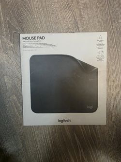 Logitech Mouse Pad Studio Series, Spill-Resistant, Anti-Slip, 8x9 in - Gray
