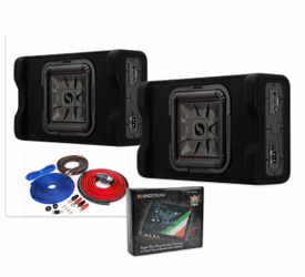 NEW FULL BASS PACKAGE KICKER L7t 12” POWERED INSTALLED FIT SINGLE AND CREW CAB TRUCKS