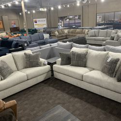 Cream Oversized Sofa Set 