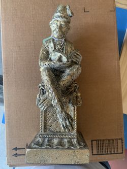 Gold Monkey Figurine 