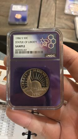 1986 S Statue of Liberty Half Dollar NGC Slab