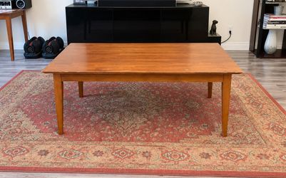 Wooden Coffee Table – 48” x 28” – Warm Brown Finish