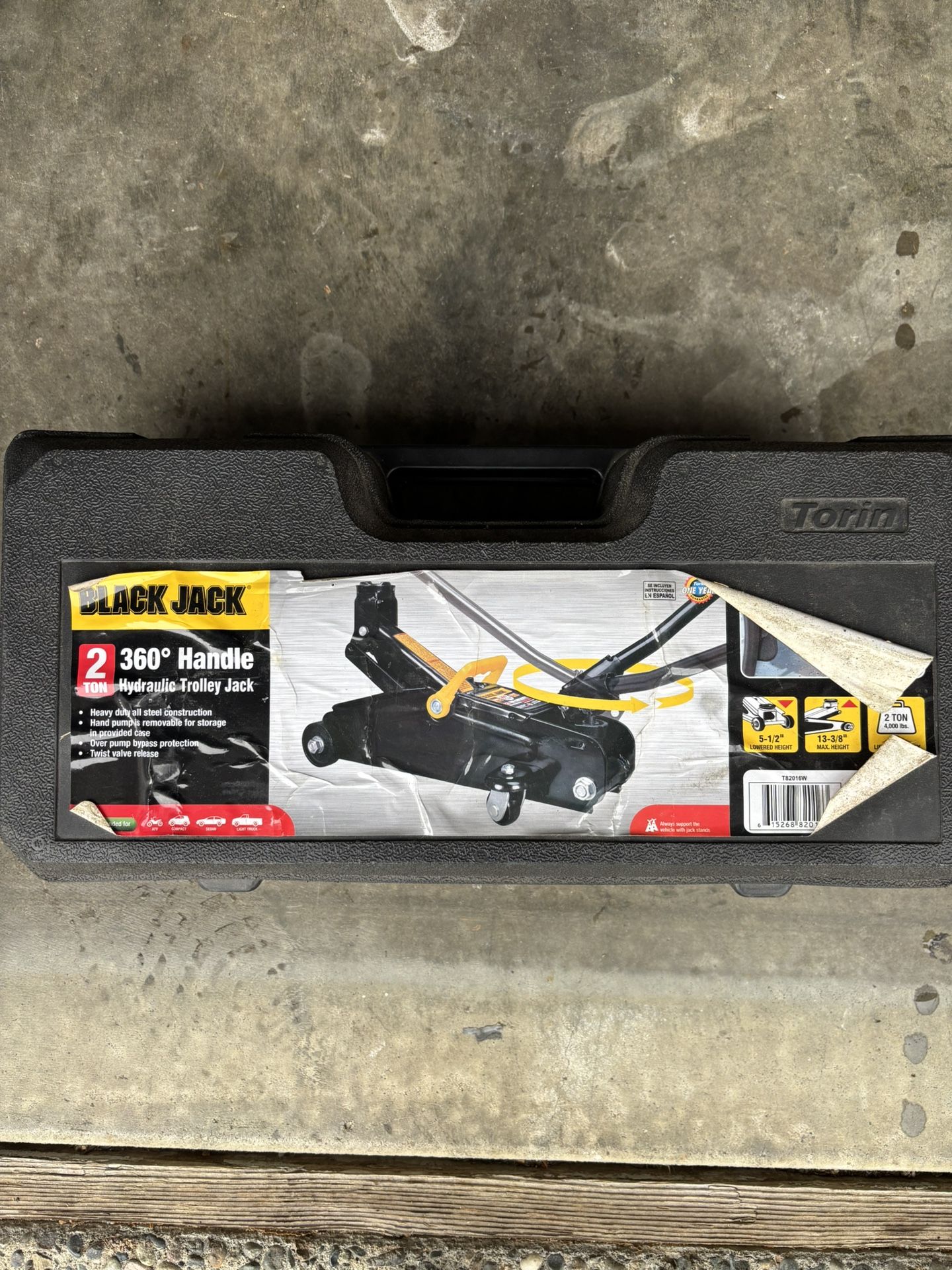 Blackjack 2 Ton Floor Jack In Case