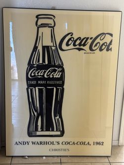 Large Framed Andy Warhol Coca-Cola