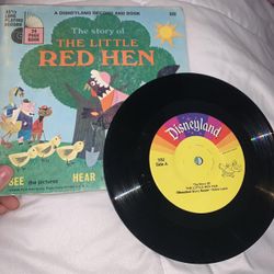 VINTAGE The Story of the Little Red Hen - A Disneyland Record and B