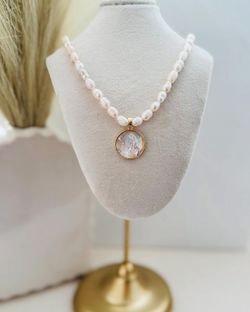 Virgencita Necklace (Natural Pearls)