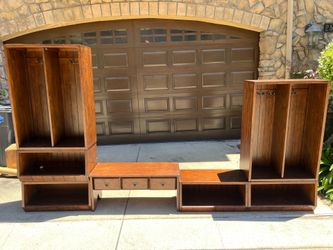 Pottery Barn Kids bookshelves and storage